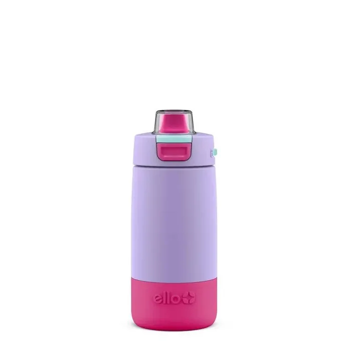 Ello 12oz Stainless Steel Colby Kids‘ Water Bottle Purple