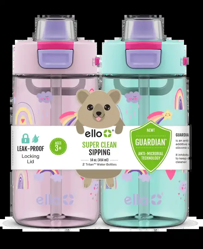 Ello Colby Plastic Water Bottle – Dancing Sky
