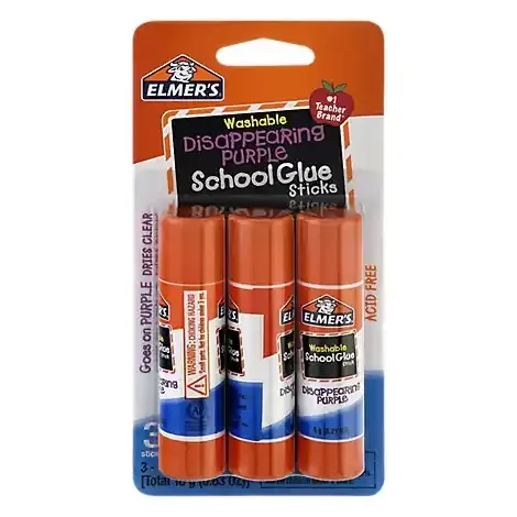Elmer‘s Elmers School Glue Sticks Washable Disappearing Purple