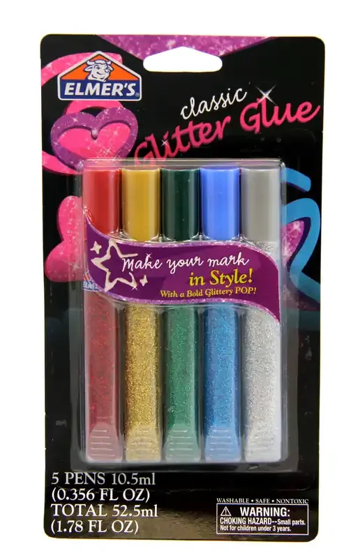 Elmer‘s Elmers Washable Glitter Glue Pens Rainbow