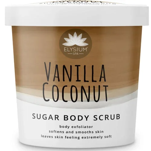 Elysium Vanilla Coconut Sugar Body Scrub – Case of 12