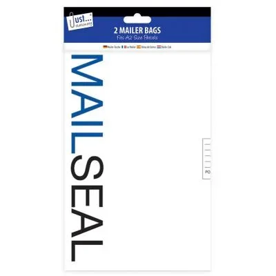 Emailer White Postal Bags Extra Large 2 Pack – Case of 12
