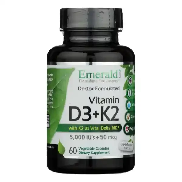 Emerald Labs Vitamin D3+K2 5000 Iu