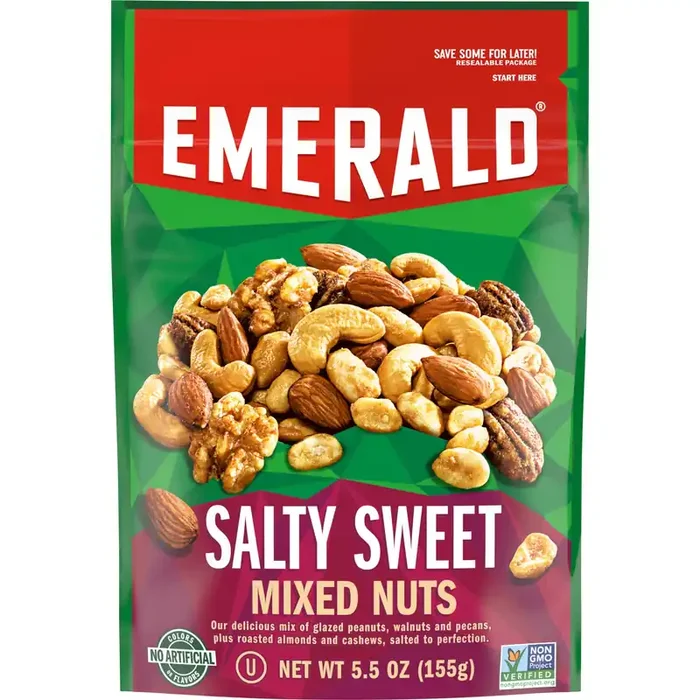 Emerald Nuts, Salty Sweet Mixed Nuts, 5.5 Oz