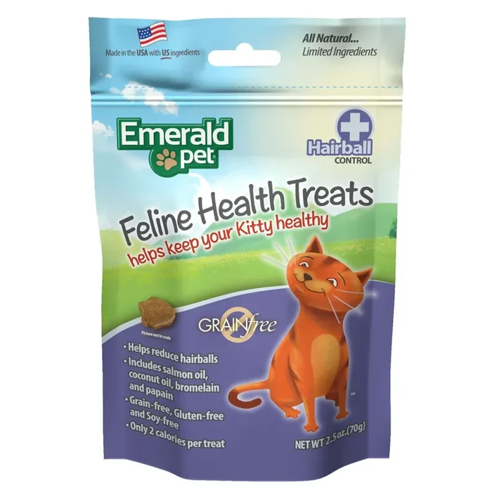 Emerald Pet Feline Hairball Control Treat For Cats