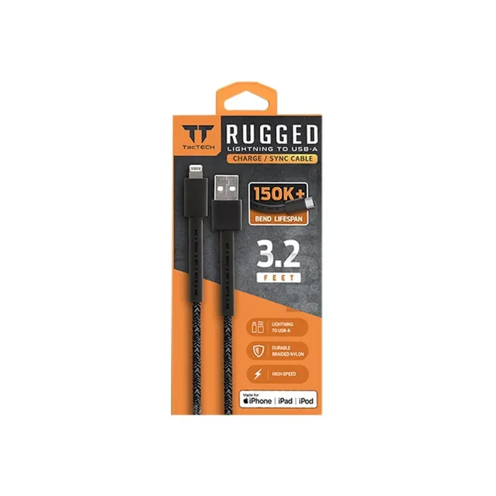 Emerge Tac Tech Rugged Usb-A To Lightening Cable