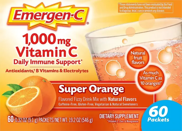 Emergen-C 1,000 mg Super Orange Vitamin C 60 ea