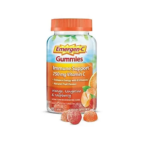 Emergen-C Dietary Supplement Orange Tangerine & Raspberry 500 Mg – 45 Count