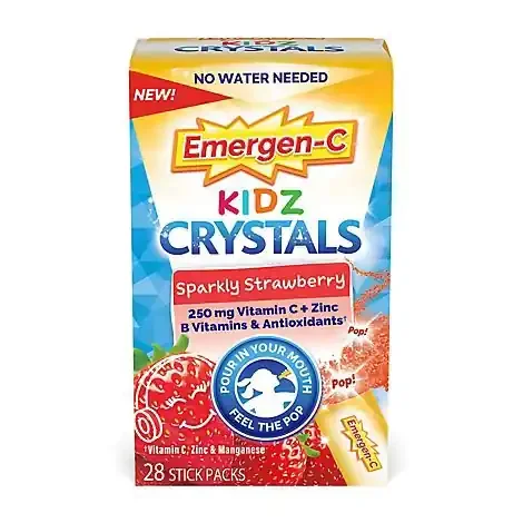 Emergen-C Kidz Sparkling Strawberry Stick Packs – 28 Count