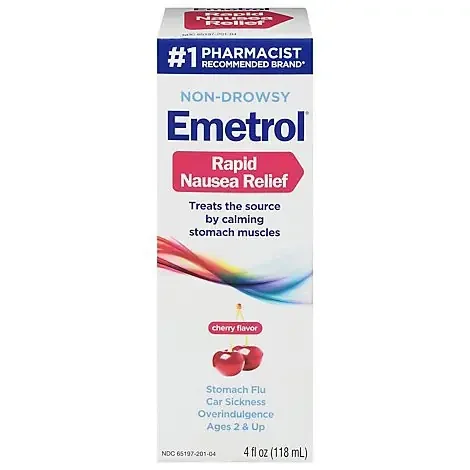 Emetrol For Nausea & Upset Stomach Cherry Flavor – 4 Fl. Oz.