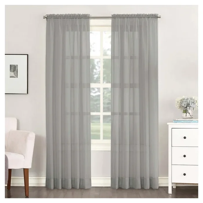 Emily Sheer Panel Charcoal 59×63″