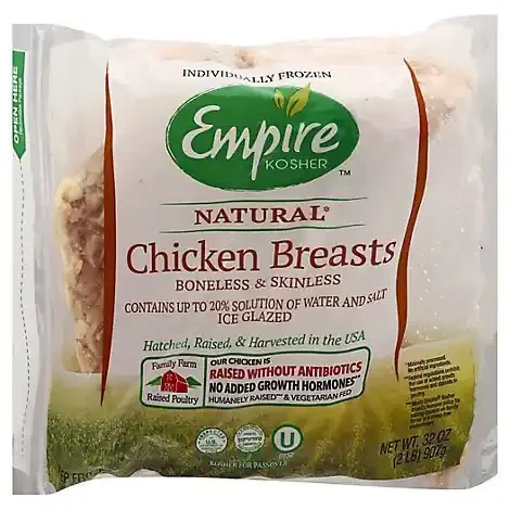 Empire Chicken Breasts Boneless Skinless Kosher – 32 Oz