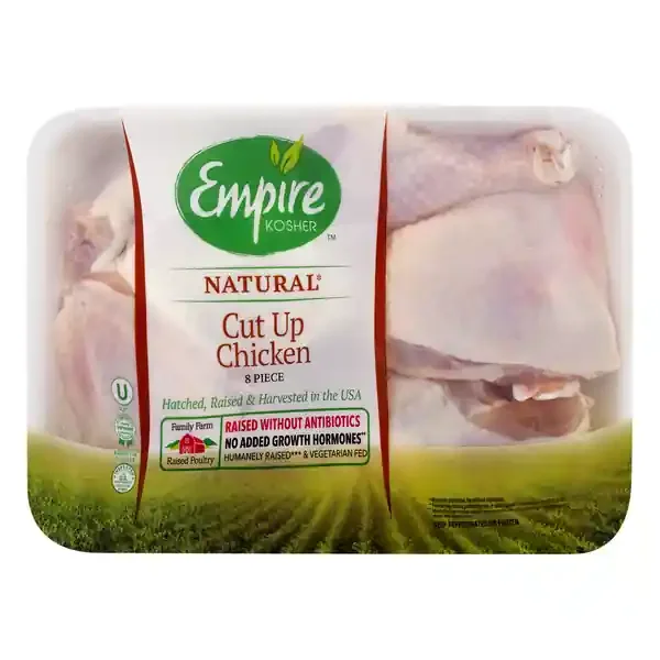 Empire Kosher Natural Cut Up Whole Chicken – 8 Pieces Frozen