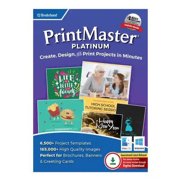 Encore Print Master Platinum, Windows/Mac, Download/Product Key