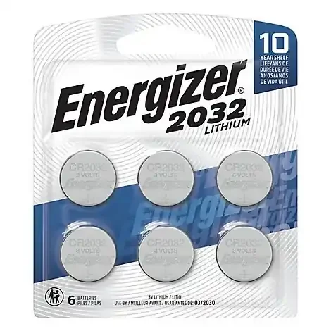 Energizer 2032 Coin Lithium Cell Battery 6ct – 6 CT
