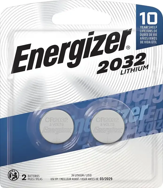 Energizer 2032 Lithium 3V Batteries 2 ea