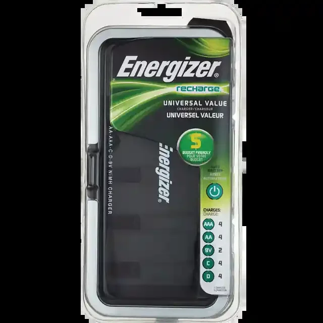 Energizer 9V Battery Charger Silver