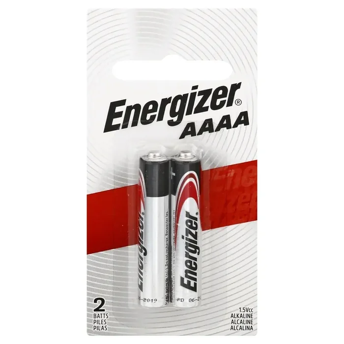 Energizer AAAA Batteries, 2 Pack