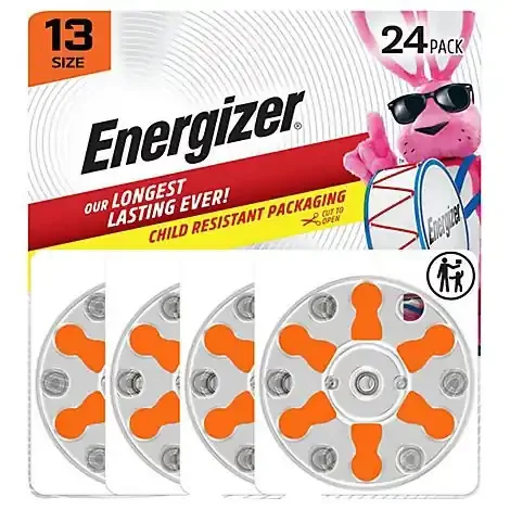 Energizer Hearing Aid Zinc Air 13 Batteries 24 Pack – 24 CT