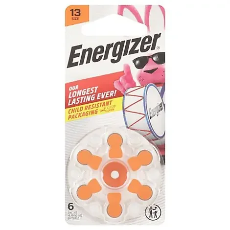 Energizer Hearing Aid Zinc Air 13 Batteries 6 Pack – 6 CT