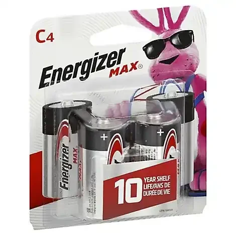 Energizer MAX C Cell Alkaline Batteries – 4 Count