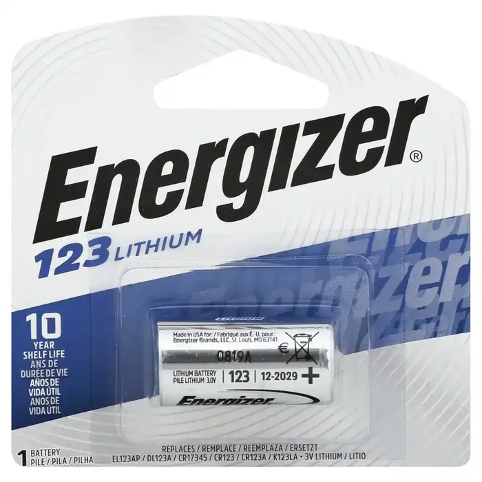 Energizer Photo Lithium 123, One Pack