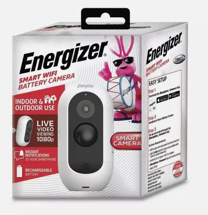 Energizer® Smart Indoor/Outdoor Battery Camera