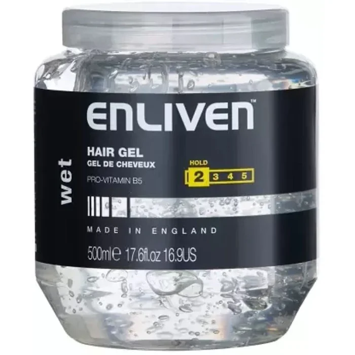 Enliven Hair Gel XL Wet Hold Clear 500ml – Case of 12