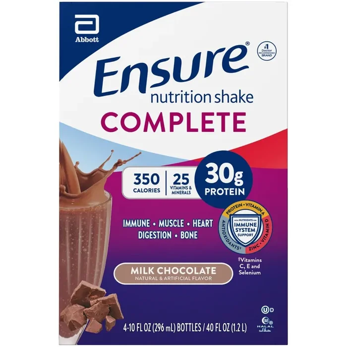 Ensure Complete 4 Pack Milk Chocolate Nutrition Shake 4 10 fl oz Bottle 4 ea Box