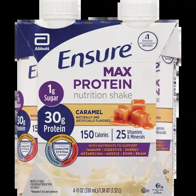 Ensure Max Protein Nutrition Shake, Creamy Strawberry, 11 Oz, 4 Ct