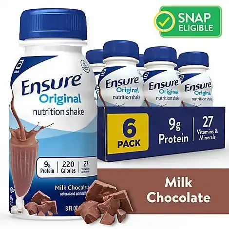 Ensure Original Nutrition Shake Ready To Drink Milk Chocolate – 6-8 Fl. Oz.