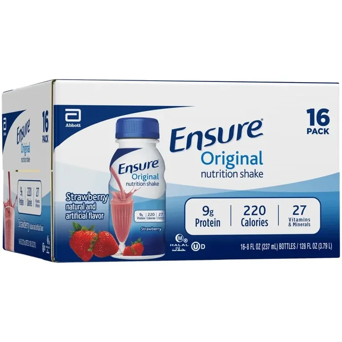 Ensure Original Nutrition Shake Strawberry Ready-to-Drink 8 fl oz Bottles