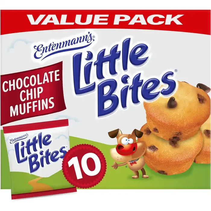 Entenmann‘s Little Bites Chocolate Chip Muffins, 10 packs, Mini Muffins, 16.5 oz Multipack
