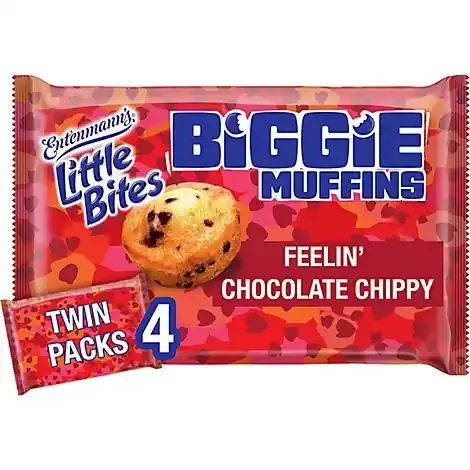 Entenmann‘s Little Bites Feelin Chocolate Chippy Biggie Muffins 8 Twin Packs – 9.5 OZ
