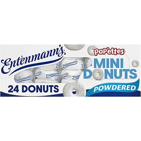 Entenmann‘s Mini Powdered Donut Snack Packs – 24 Count