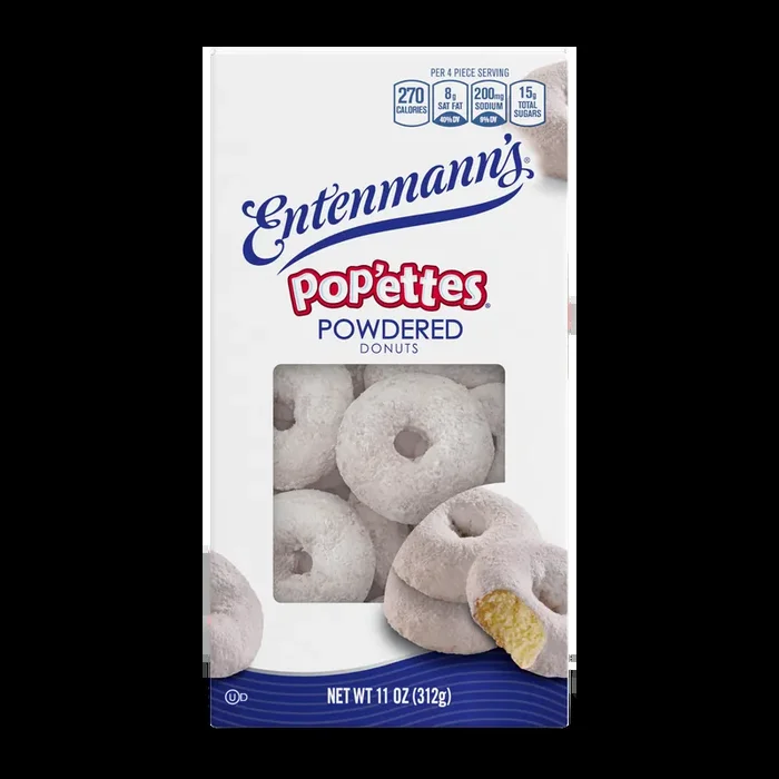 Entenmann‘s Powdered Pop‘ettes Mini Donuts, 11 oz