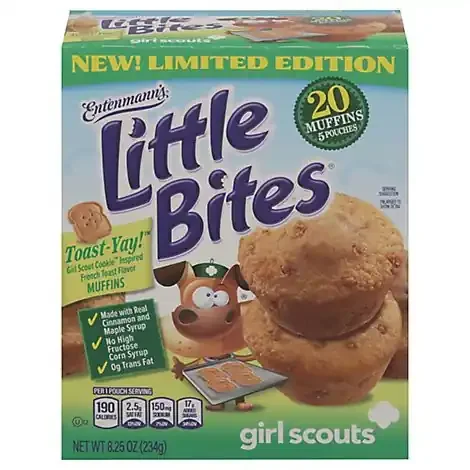 Entenmanns Little Bites Girl Scout Toast-yay Mini Muffins 5 Pouches- 8.25 oz