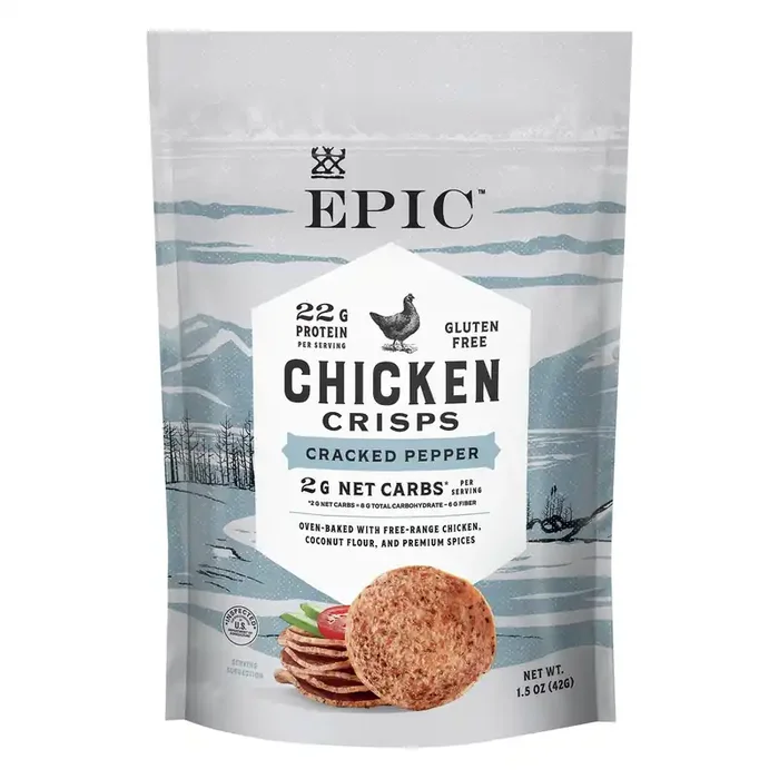 Epic Cracked Pepper Chicken Crisps 1.5 oz