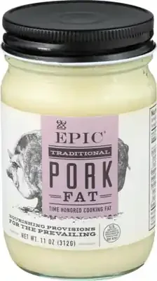 Epic Organic Pork Fat, Keto Consumer Friendly, Whole30