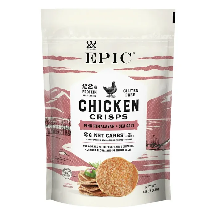 Epic Pink Himalayan + Sea Salt Chicken Crisps 1.5 oz