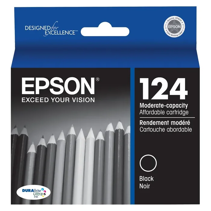Epson 124 Single Ink Cartridge – Black (T124120-CP)