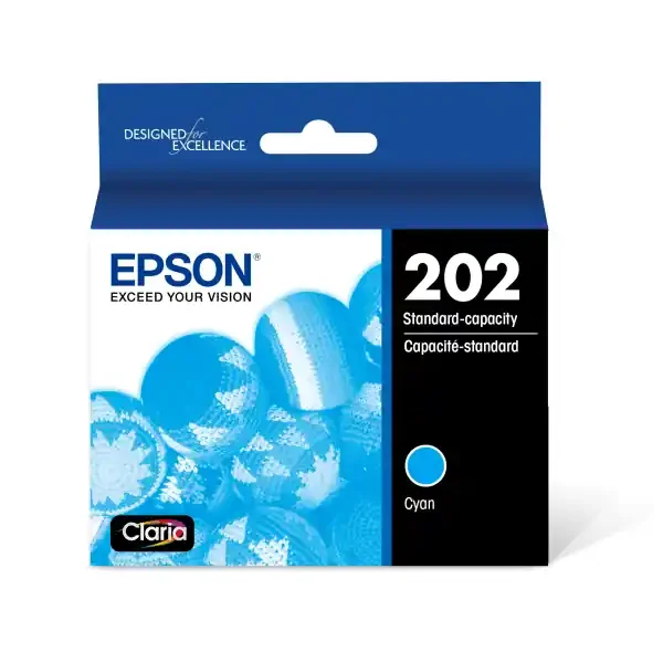 Epson 202 Claria Cyan Ink Cartridge, T202220-S