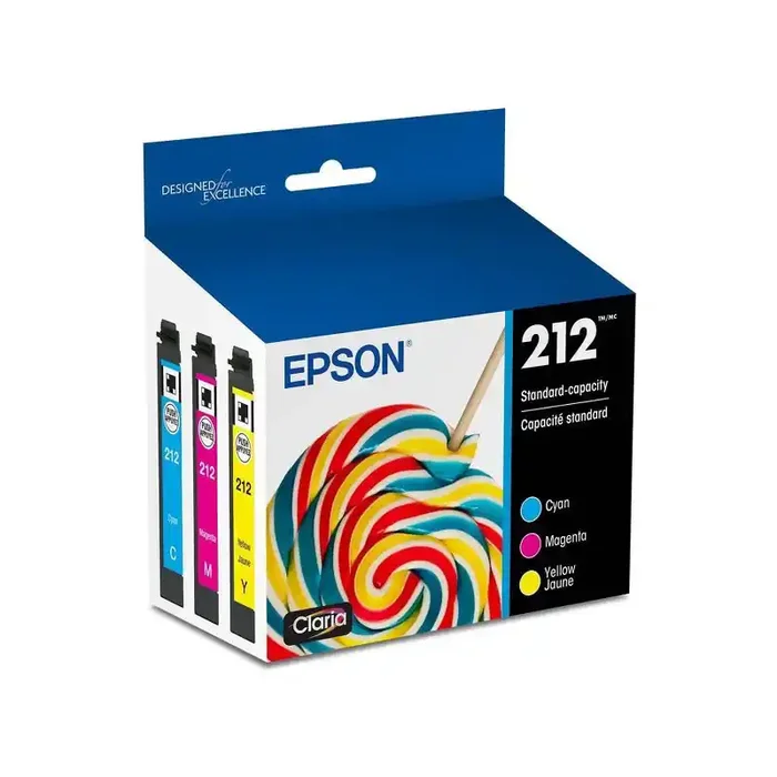 Epson 212 C/M/Y 3pk Ink Cartridges – Cyan Magenta Yellow (T212520-CP)