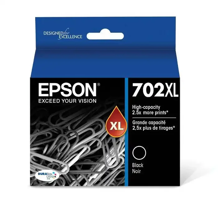 Epson Durabrite Ultra T702Xl220-S Cyan High-Yield Ink Cartridge