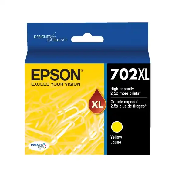 Epson Durabrite Ultra T702Xl420-S High-Yield Yellow Ink Cartridge