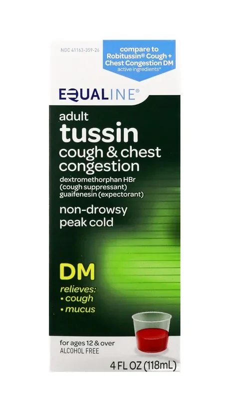 Equaline Cough & Chest Congestion Adult Tussin DM