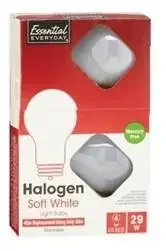 Essential Everyday 29 Watt Halogen Soft White Light Bulb