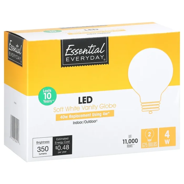 Essential Everyday 40w Soft White LED Light Bulb
