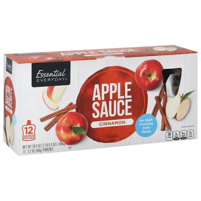 Essential Everyday Apple Sauce, Cinnamon – 38.4 oz