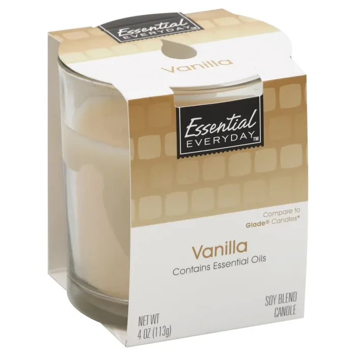 Essential Everyday Candle, Soy Blend, Vanilla